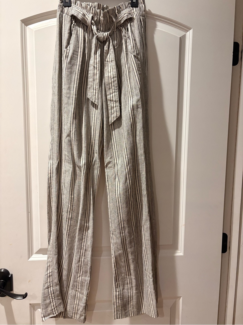 Women's Striped Wide-Leg Pants